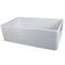 Nantucket Sinks 33 Inch Farmhouse Fireclay Sink with Waves Apron FCFS3320S-W-Waves - alternate 1